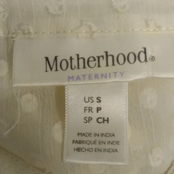White Motherhood Maternity Blouse - Picture 4 of 4